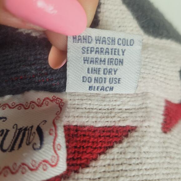 VTG American Flag Tapestry Jacket Size Unisex Large Petite - Picture 8 of 8